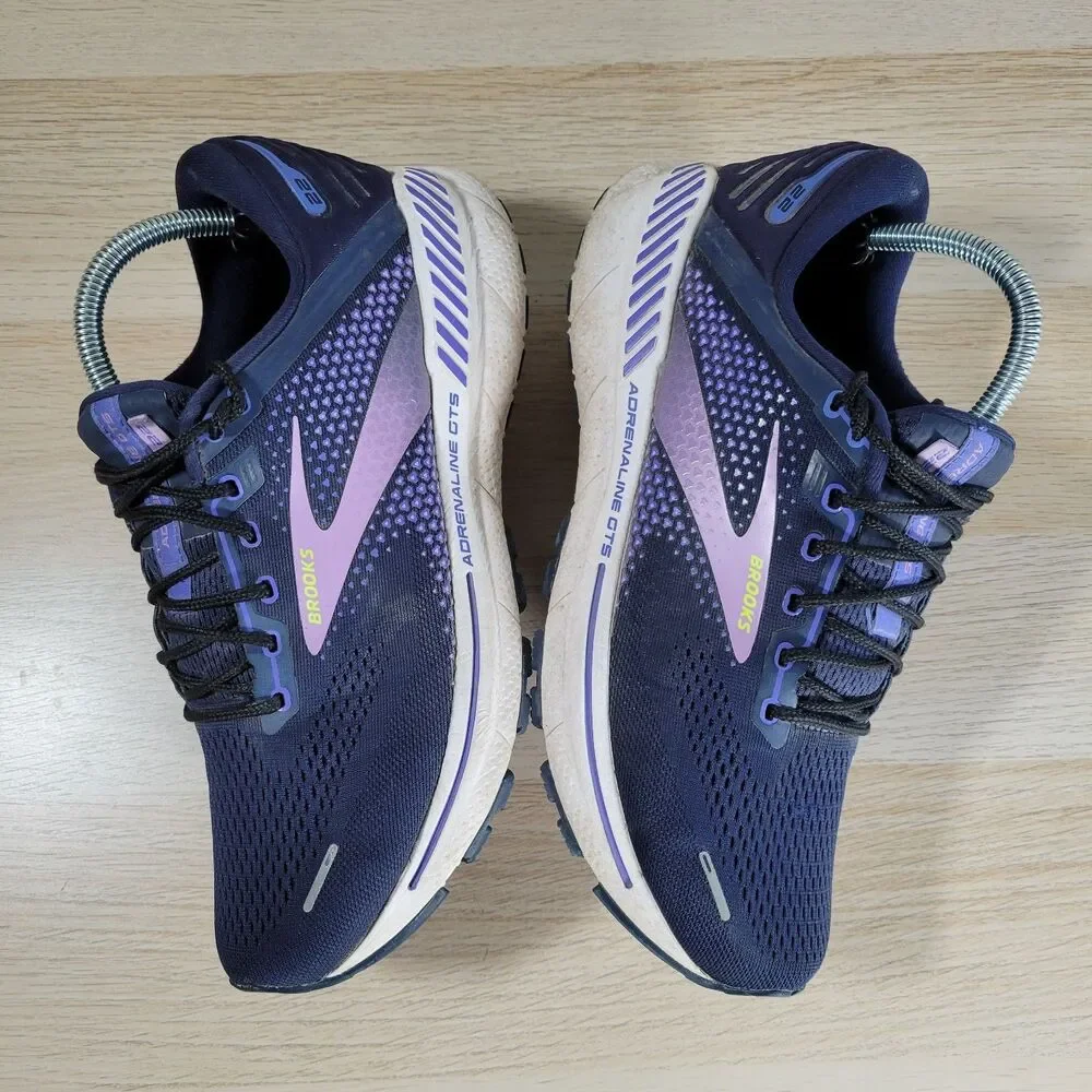 Brooks Adrenaline GTS22 Running Shoes Peacoat/Blue Iris Womens 10.5 Sneakers